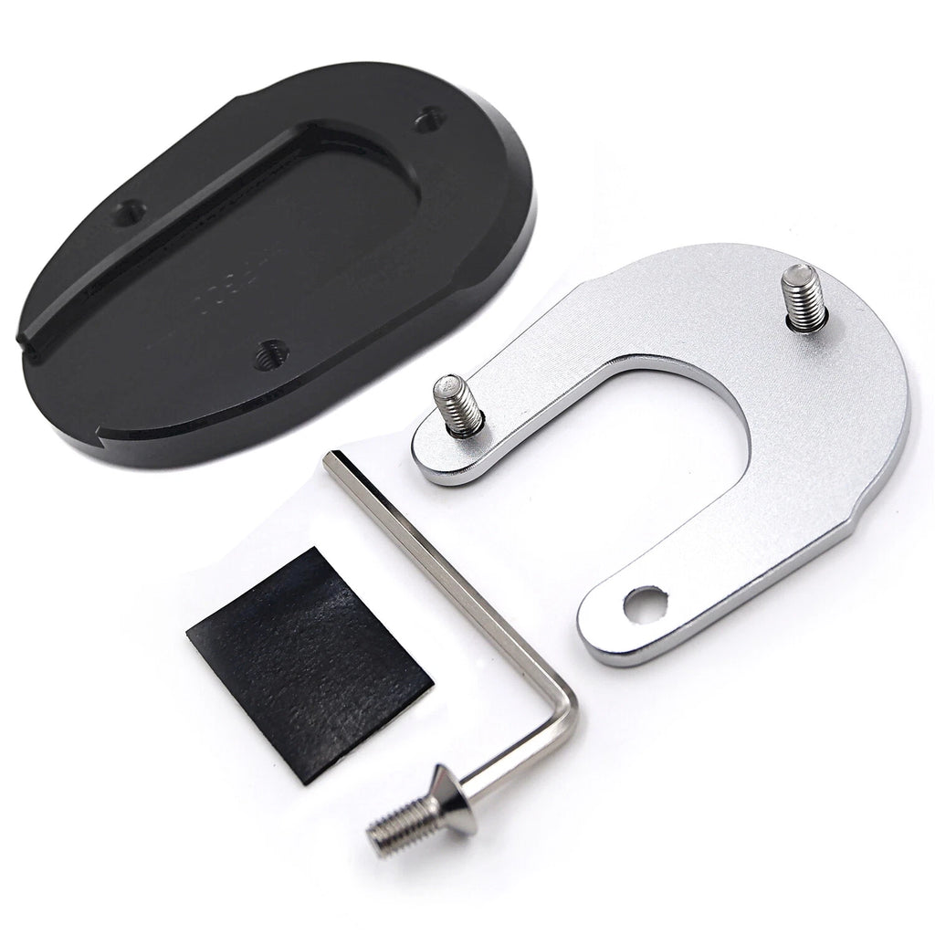 Side Stand Plate Kickstand Pad for Yamaha FJR1300 (2001–2019) - Black Aluminum