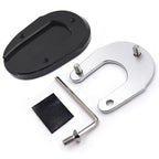 Side Stand Plate Kickstand Pad for Yamaha FJR1300 (2001–2019) - Black Aluminum