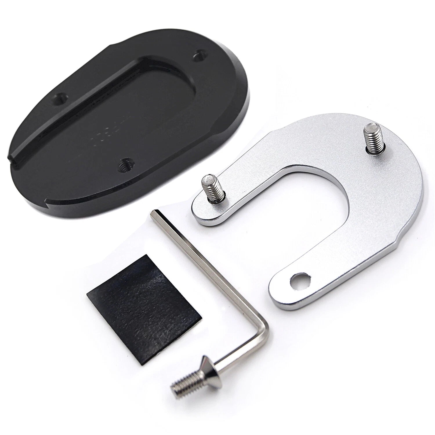 Side Stand Plate Kickstand Pad for Yamaha FJR1300 (2001–2019) - Black Aluminum
