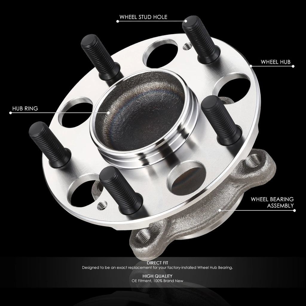 Rear Left Right Wheel Hub & Bearing Assembly for Acura TSX Honda Accord (2004–2008)