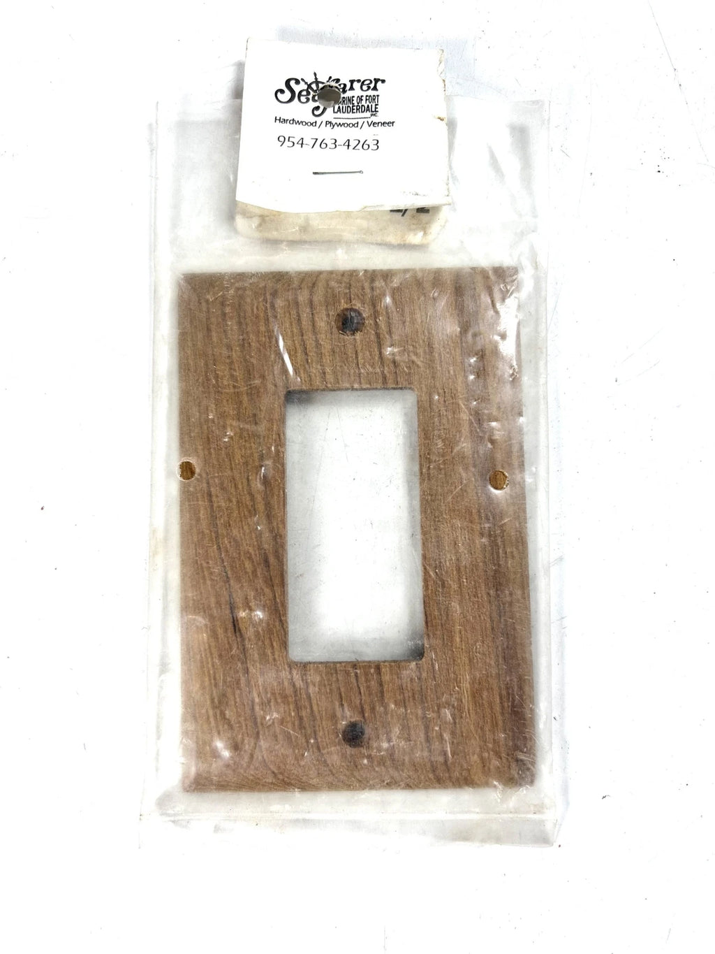 Set of 2 Seafarer Hardwood Veneer Outlet Face Plates