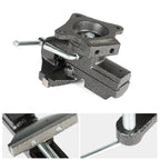 3.3in Bench Vise with Swivel Base for Universal Use