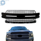 Front Bumper Grille for Ford F150 Lariat (2018–2020) Gloss Black