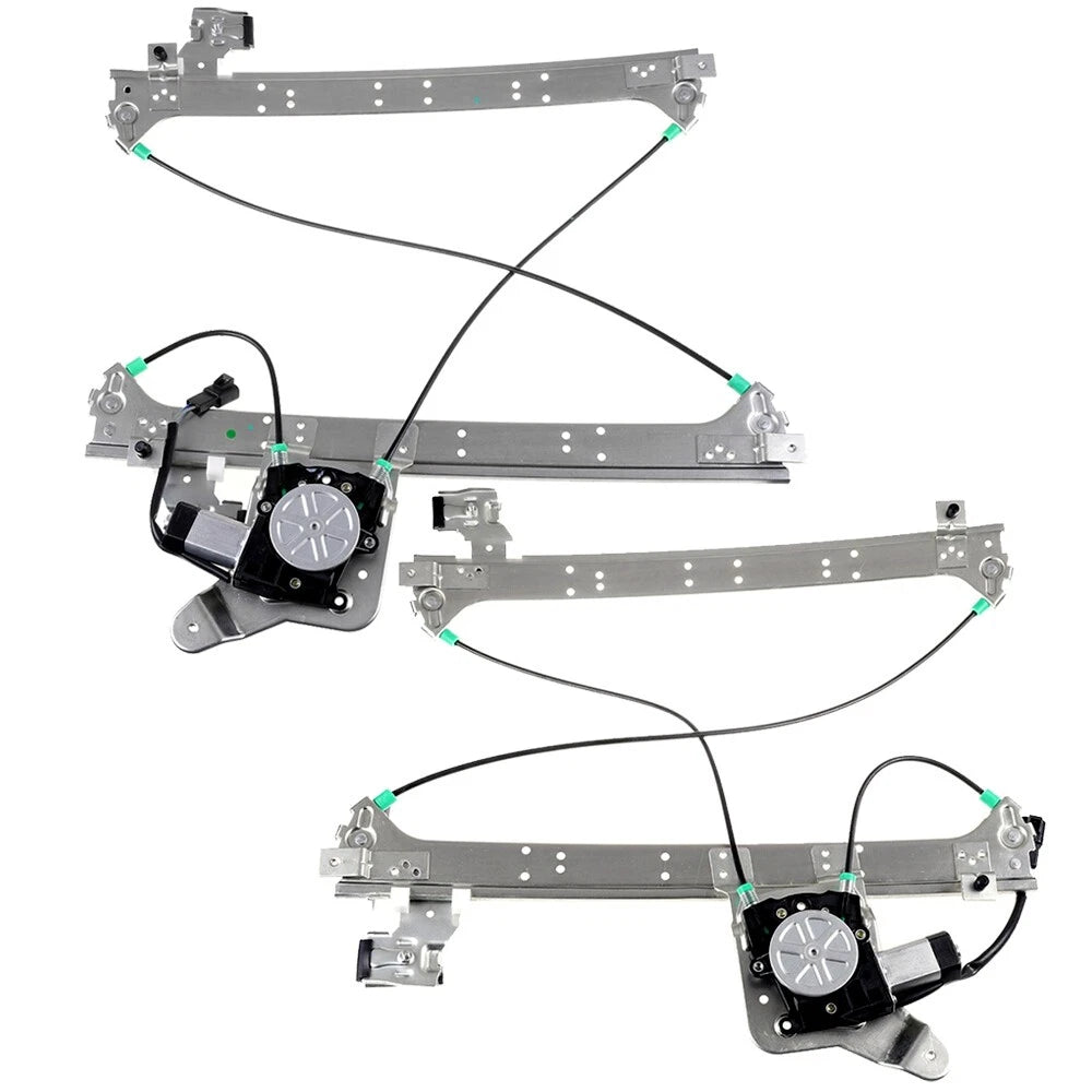 Set of 2 Window Regulators for Chevy Silverado Pickup (2001–2007)