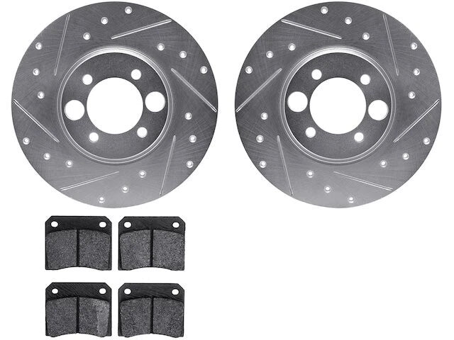 Rear Brake Pad and Rotor Kit for Jaguar Vanden Plas (1982–1986) QB242FN