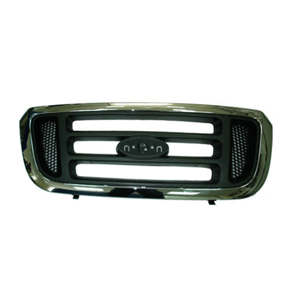 Replacement Black Chrome Plastic Front Grille for Honda Accord (2018–2022)