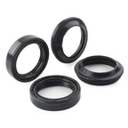 4 x Black Oil Seals Dust Seals for Front Fork Damper Shock Absorber (All Years)