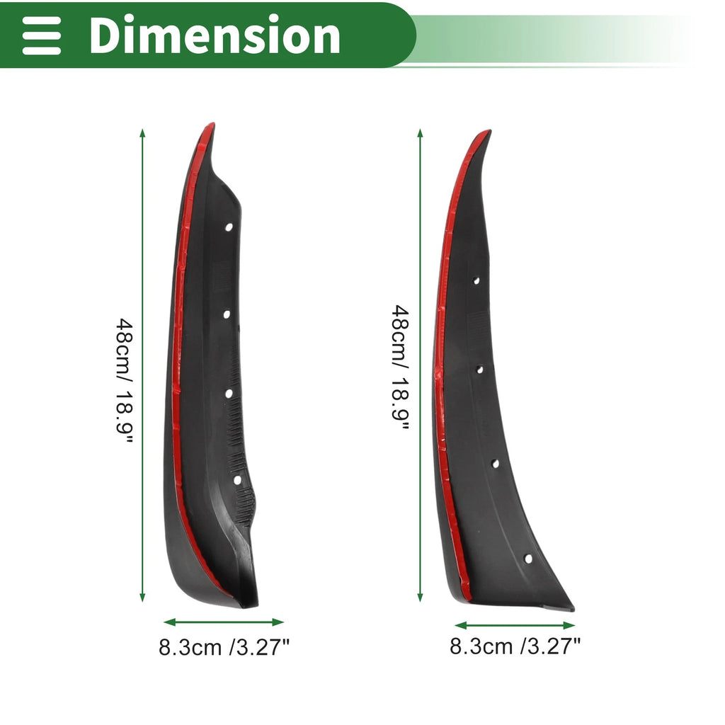 Mud Flaps Splash Guards for Chevrolet Corvette C6 (2005–2013) W/ Mounts