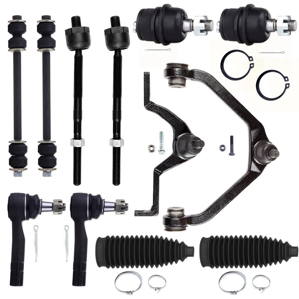Set of 12 Front Upper Control Arm Tie Rod Ends for Ford Explorer Sport Trac (2001–2005)