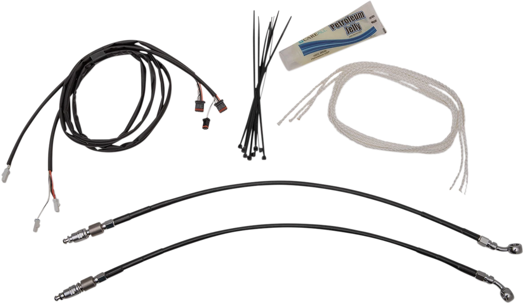 1-1/4" EZ Install Pointed Top Handlebar Kit for Harley (16")