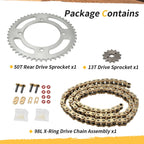 X-Ring Chain 98 Links & Drive Sprocket for Honda Sportrax 90 TRX90 (1993–2024)