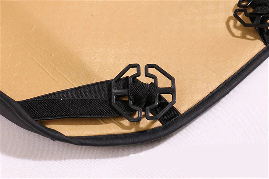Front Seat Cushion Pad Cover for Sedan Driver - PU Leather