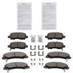 Front & Rear Ceramic Brake Pads Kit for Chevrolet Impala (2010–2013) D999