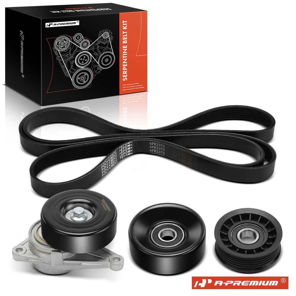 Set of 4 Serpentine Belt Drive Components for Ford Explorer (1996–2001)