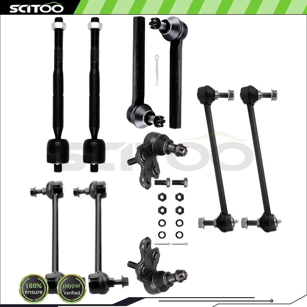 10X Front Tie Rod End Ball Joint for Lexus RX330 (2004–2006) & Toyota Highlander (2004–2007)