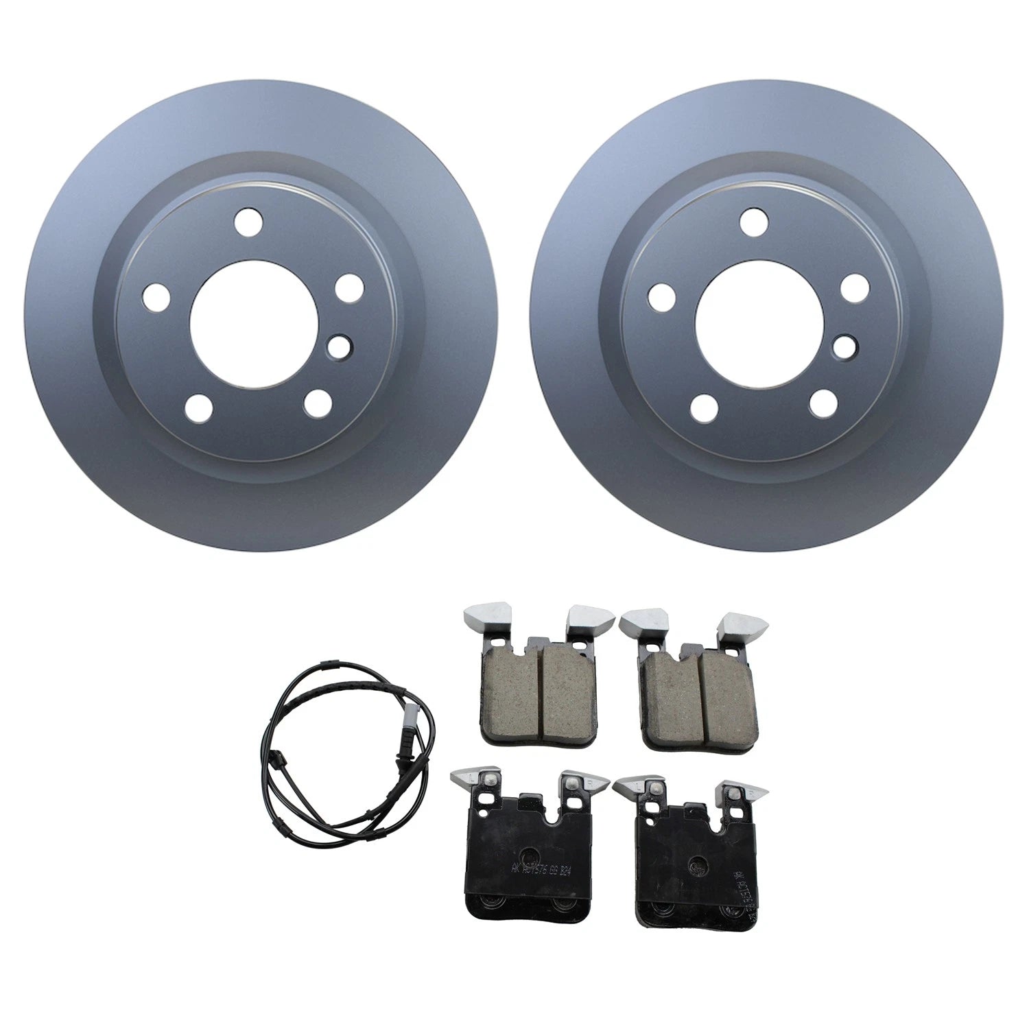 Set of 4 Hella Rear Rotors & Akebono EURO Ceramic Brake Pads for BMW F30 (2012–2019)