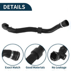 Radiator Hose for Volkswagen Eos 2.0L (2009–2016) Rubber Black