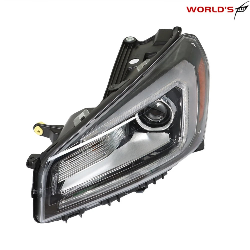 Headlight for GMC Acadia (2013–2016) LED Tube Black Left Side