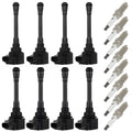 Set of 8 Ignition Coils & Spark Plugs for Nissan Titan NV2500 NV3500 (2017–2018)