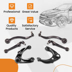 Set of 6 Control Arms & Ball Joints for Mercury Milan (2008–2011)