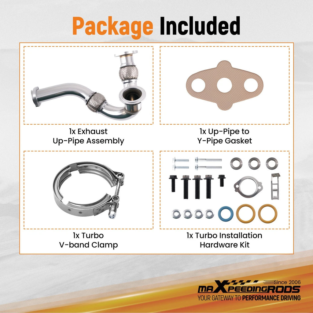 Turbo Y-Pipe Up Pipe Install Kit for Ford Powerstroke 6.0L (2003–2007)