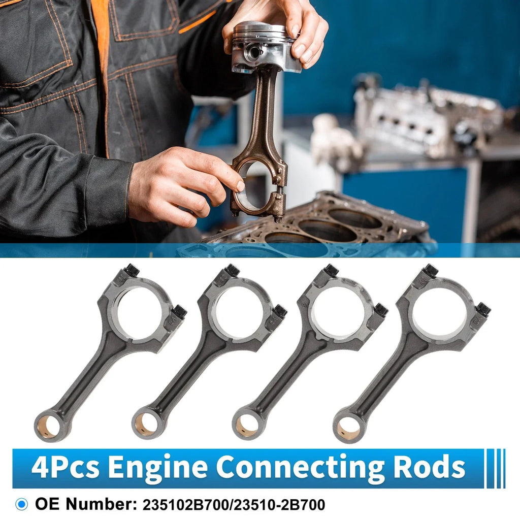 4 x Engine Connecting Rods for Hyundai Veloster (2013-2021)