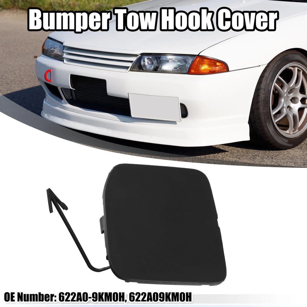 Front Bumper Tow Hook Cover Cap for Nissan Versa Sedan (2015–2019) Matte Black 718844783835