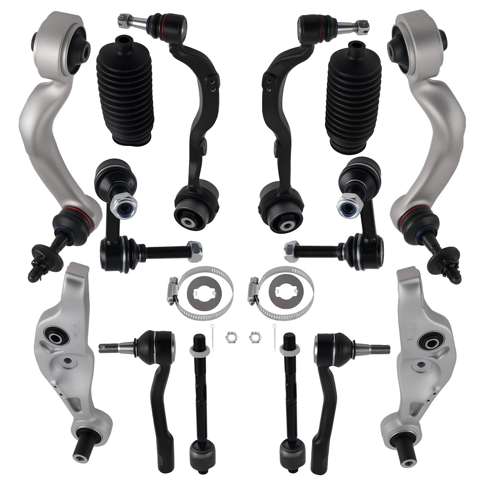 16PCS Control Arms Kit & Tie Rods for Lexus LS460 (2007–2017)