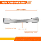 Steel Front Bumper Face Bar Replacement Chrome for GMC Sierra 1500 Yukon (1999–2006)