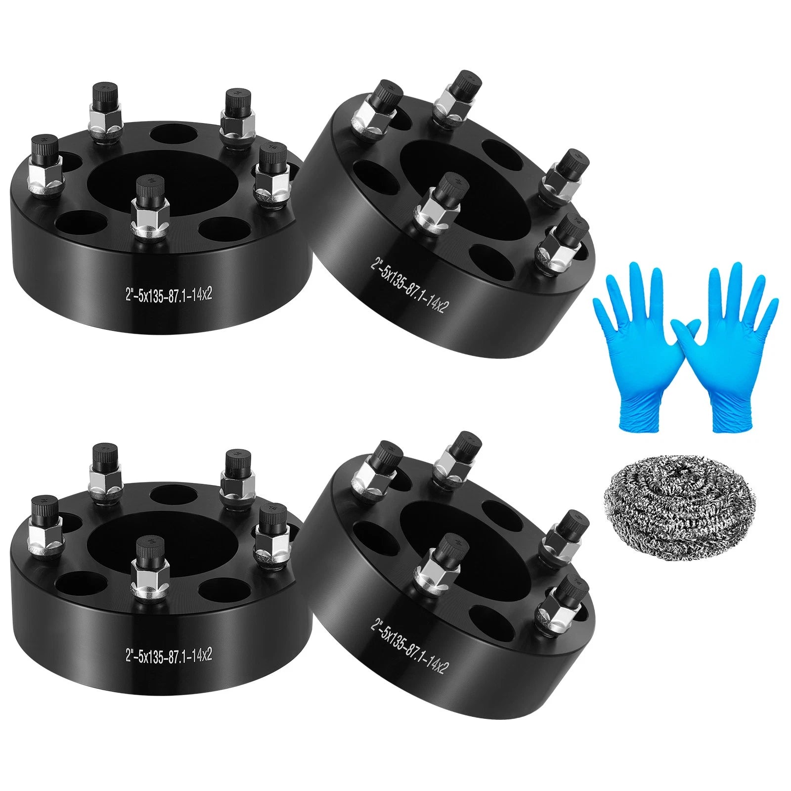 4X 2 Inch 5x135 Wheel Spacers M14x2 for Ford F-150 (1997–2003)
