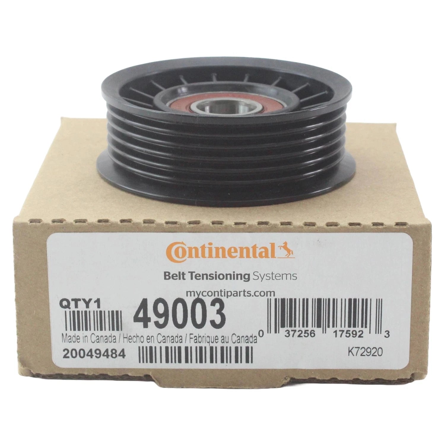 A/C Drive Belt Idler Pulley for Continental (49003)