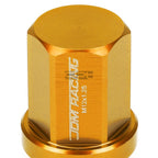 20 PC Closed End M12x1.25 35mm Tall Orange Aluminum Lug Nuts for JDM Vehicles