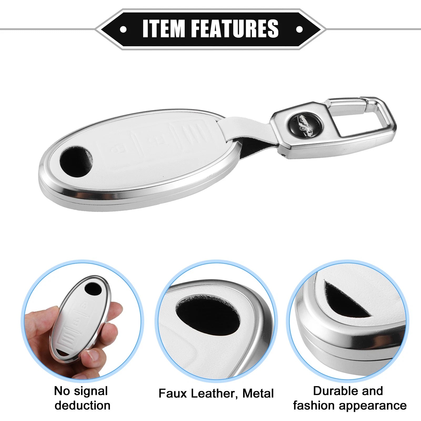 Set of 3 Button Remote Key Fob Cover Case for Nissan Elgrand 