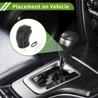 Set of 1 Gear Shift Knob Cover for Toyota Tacoma (2016–2022) Pebbled Black Grey