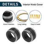 Set of 4 Media Tune Engine Start Mirror Knob Covers for Subaru WRX (2022–2023)