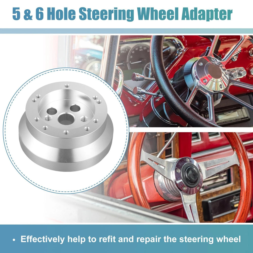 5 Hole Steering Wheel Short Hub Adapter for GM Chevy (T-Columns)