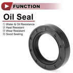 Set of 5 Rotary Shaft Oil Seals 33x50x10mm Nitrile Rubber 672668828670