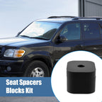 Set of 1 Seat Spacer Blocks for Toyota Tundra (2007) 387-2104 Metal Plastic Black