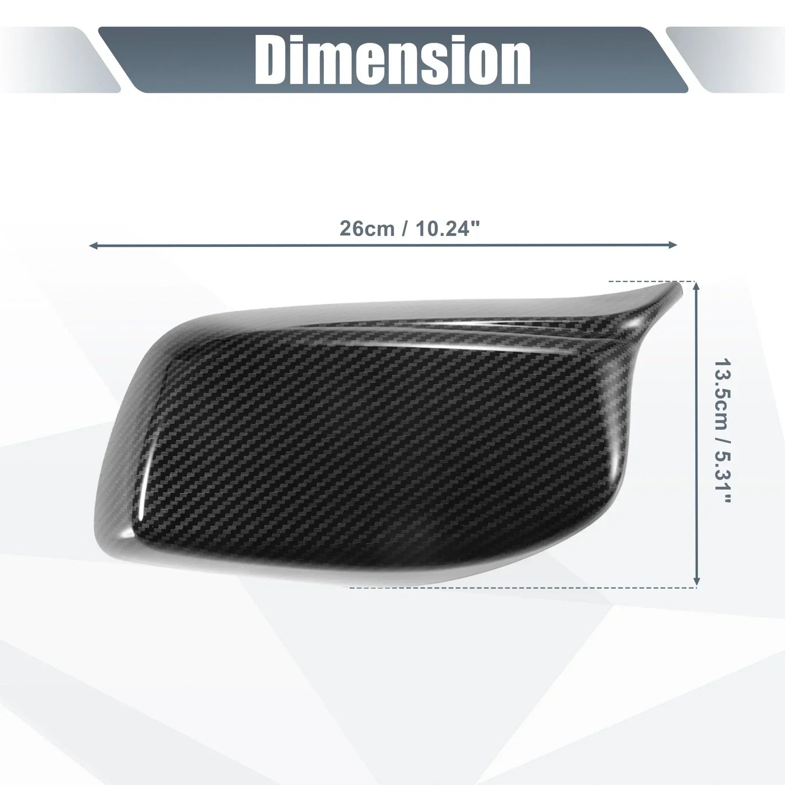 Mirror Cover Carbon Fiber for BMW E60 E61 525i 530i 545i (2004-2010)