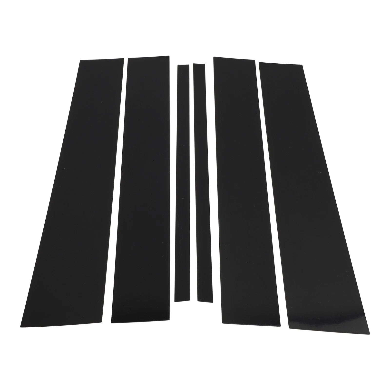 6 Pcs Door Pillar Window Trim for Nissan Armada (2004–2015) Black