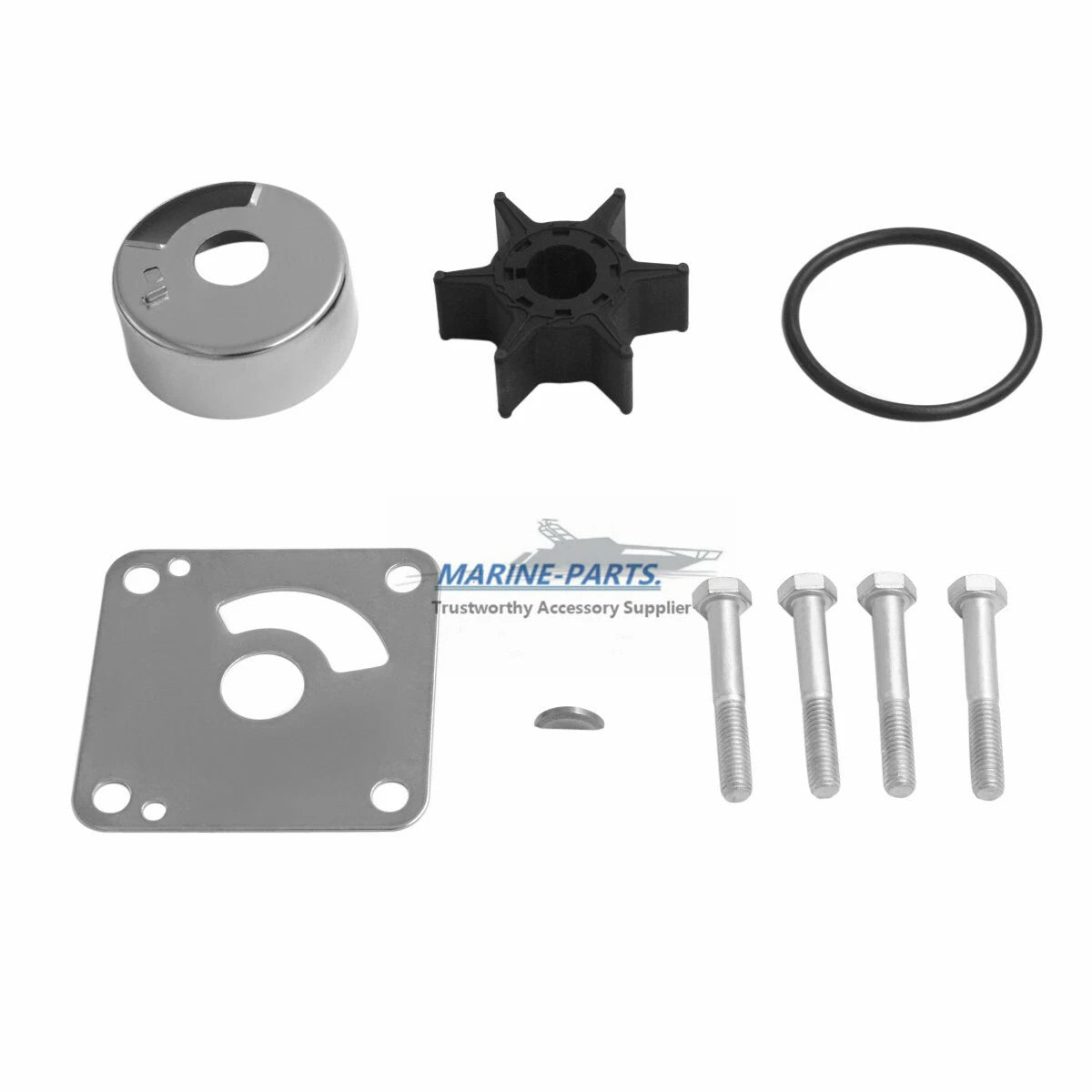 Water Pump Impeller Repair Kit for Yamaha 20-25 hp (1988–2004) 6L2-W0078-00