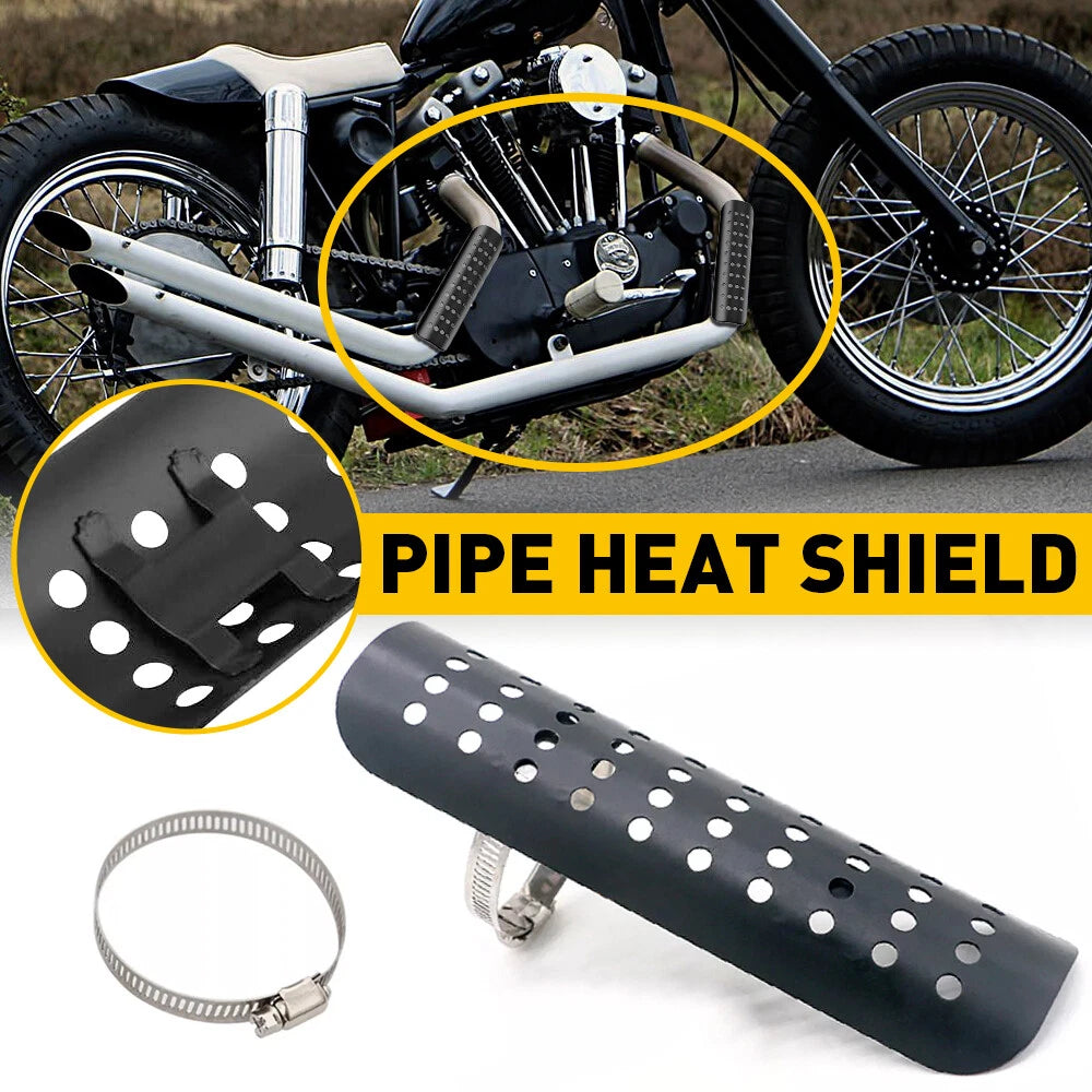 Exhaust Muffler Pipe Heat Shield Cover for Universal Motorcycle
