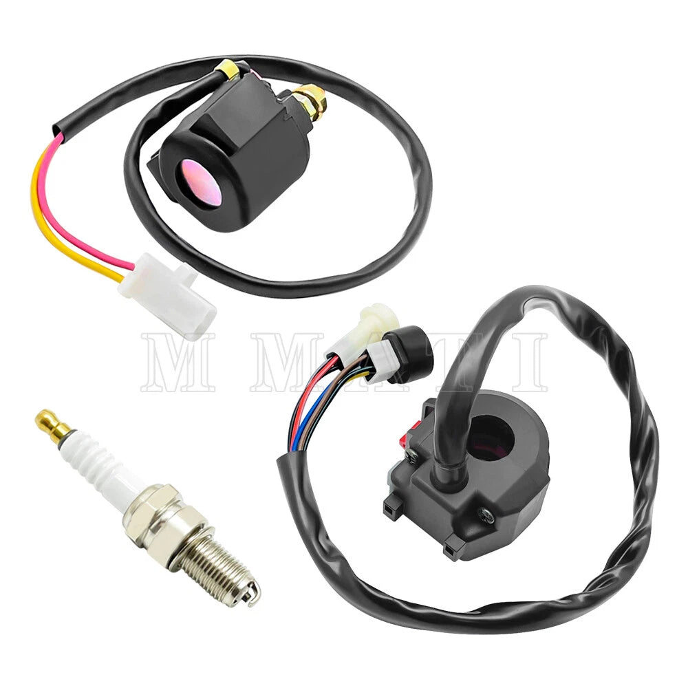 Start Stop Switch & Solenoid Relay for Yamaha Big Bear 350 YFM350FW (1987–1994)