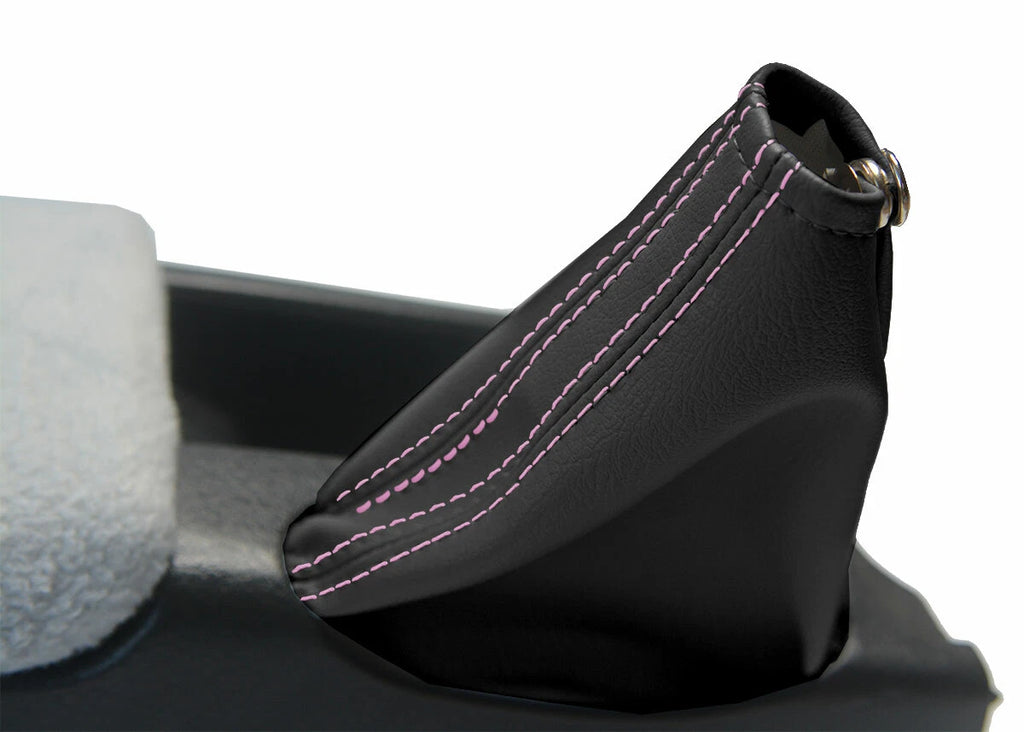 E Brake Boot Cover for Nissan Skyline R32 (1989–1993) Black Pink Stitch