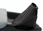 E Brake Boot Cover for Nissan Skyline R32 (1989–1993) Black Pink Stitch