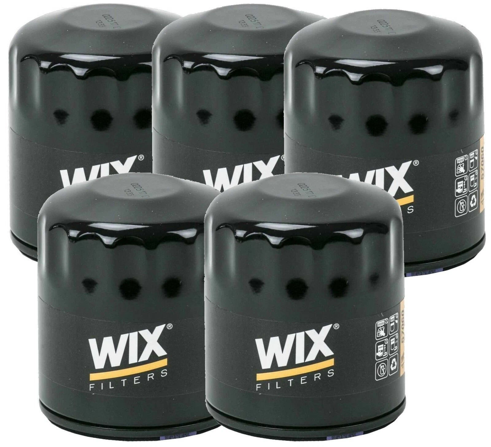 Set of 5 Engine Oil Filters for Chevrolet Buick Cadillac Dodge GMC Isuzu