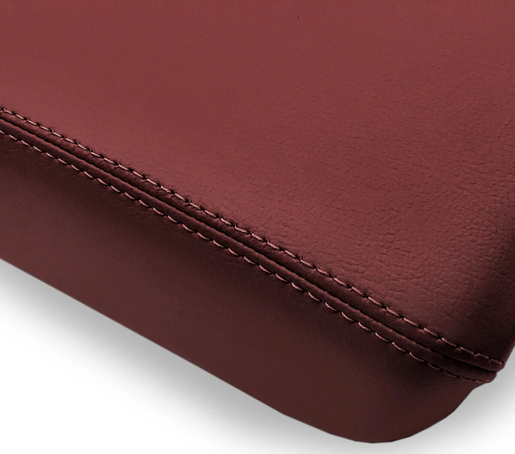 Center Console Lid Armrest for Jeep Wrangler (2018–2020) Red PVC Leather