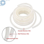 Clear Braided PVC Hose for Various Applications (50 Ft, 5/8" ID)
