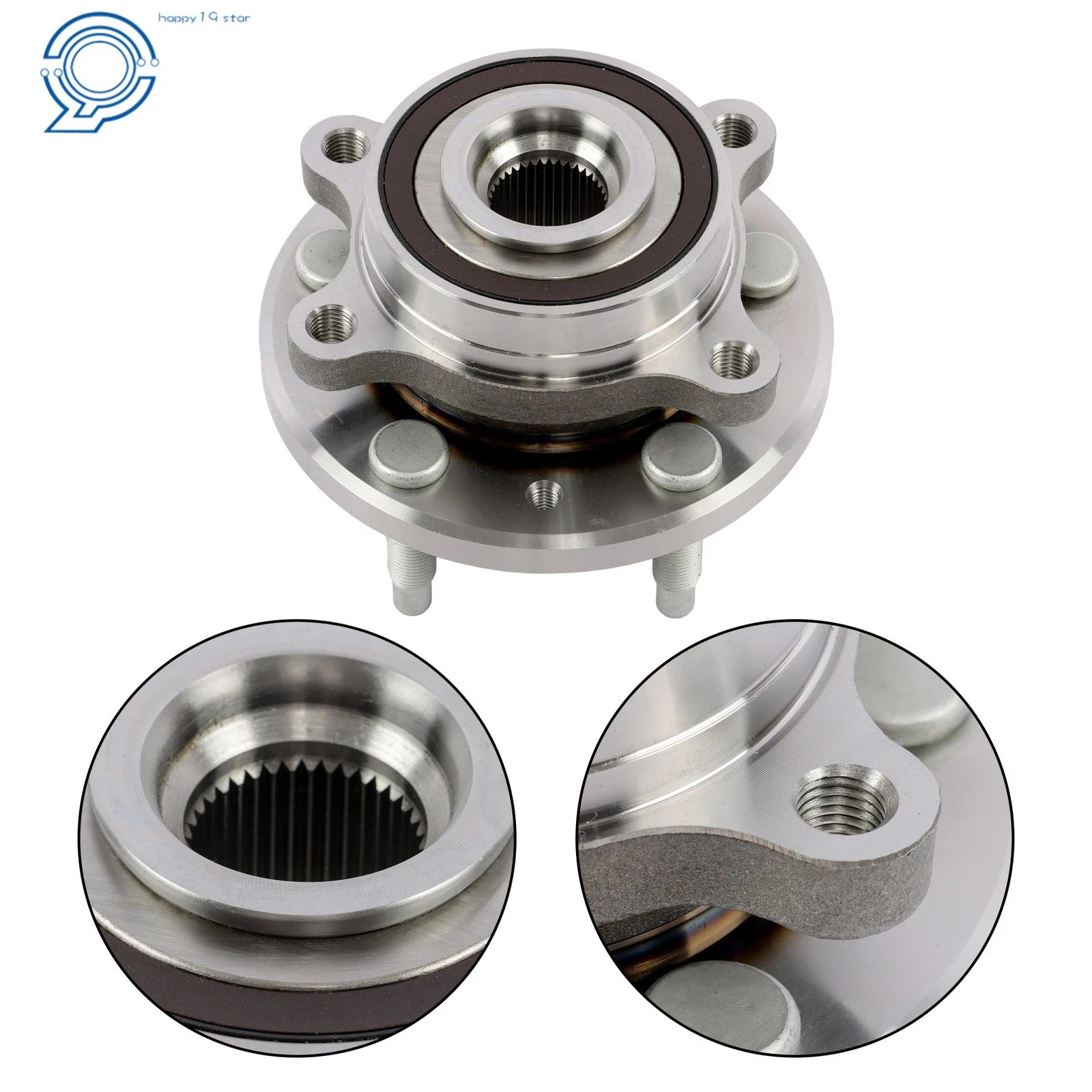Front Rear Wheel Hub and Bearing Assembly for Lincoln MKX MKS MKT (2009–2019) 513275