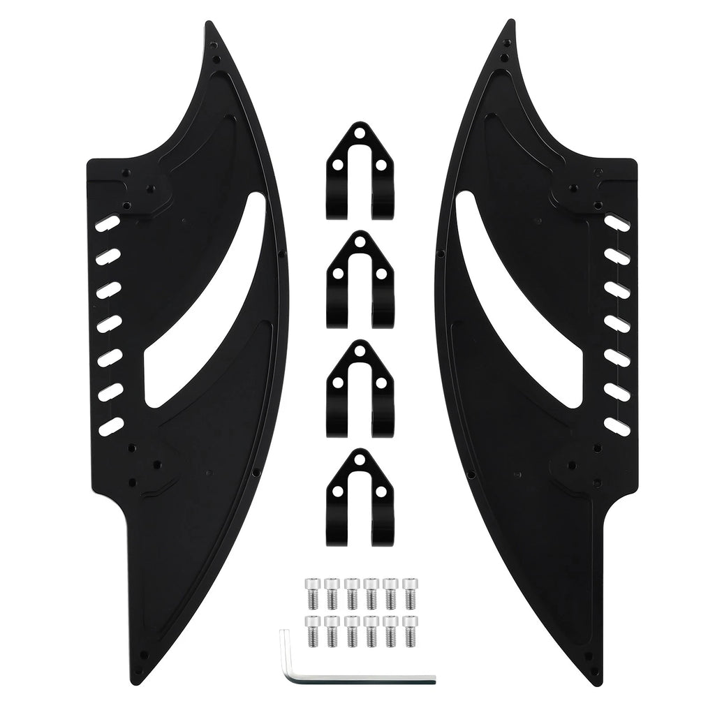 CNC Driver Floorboards Foot Pegs Set of 2 for Harley Electra Glide (2000–2023)